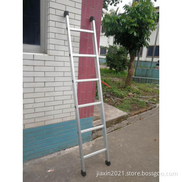 Anti-riveting unilateral straight aluminum ladder